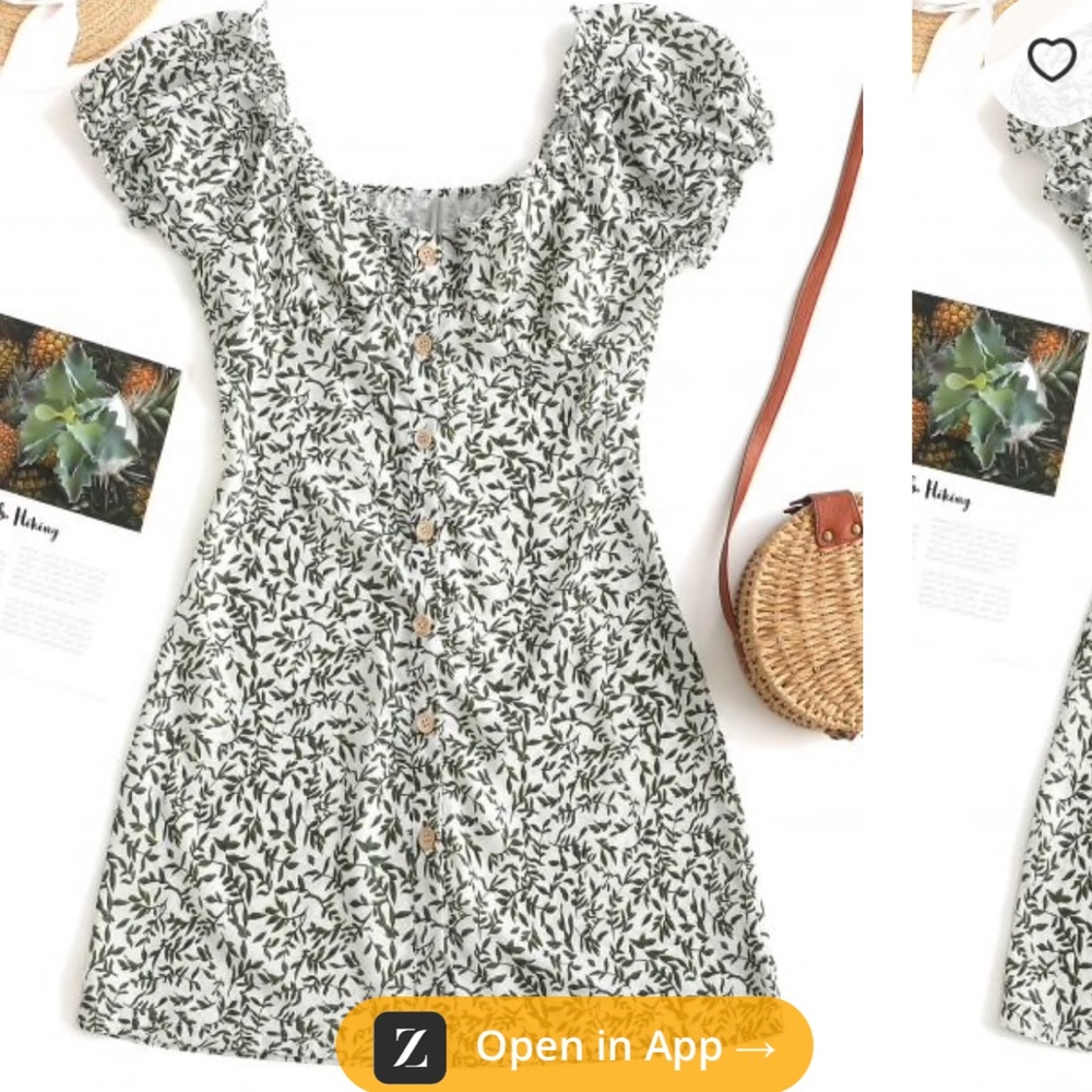 Zaful Button Up Dress - Picture 1 of 6